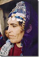Turkoman woman wearing dowry